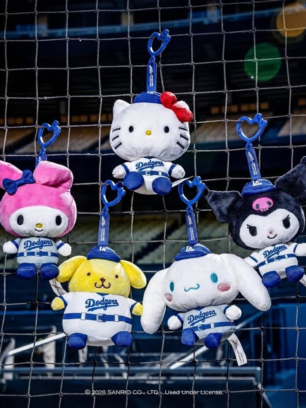 2026 Hello Kitty x LA Dodgers Blind Box Plushie keychain SGA Exclusive Sealed
